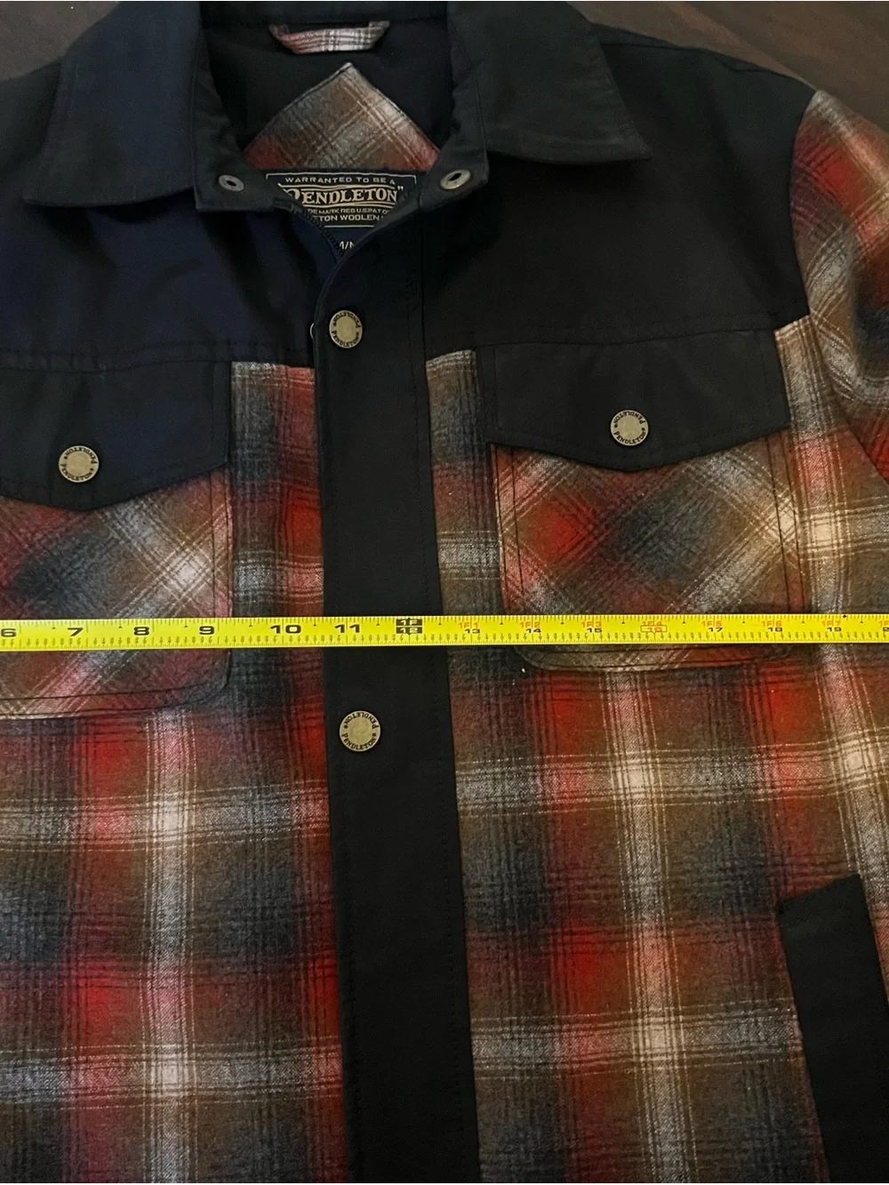 Pendleton Men's Red Plaid Wool-Blend Jacket